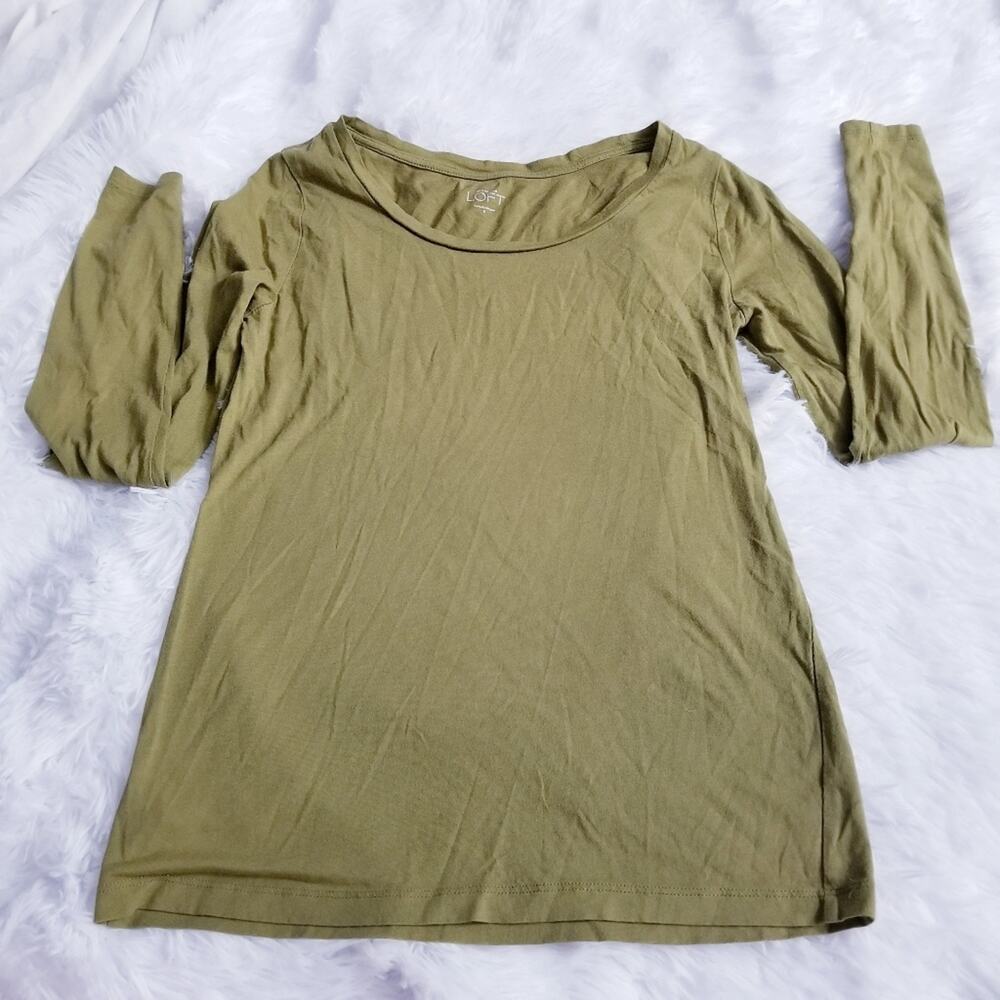 Ann Taylor LOFT long sleeve tee size small